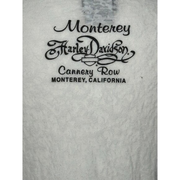 Harley-Davidson Motorcycles 2013 Womens V-Neck T-Shirt M Gray/White - Picture 6 of 9